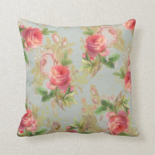 Coussin vintage de roses