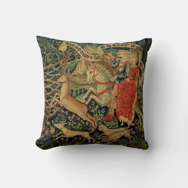 Coussin vintage de tapisserie (Recto)