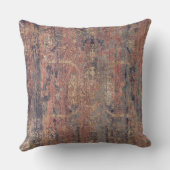 Coussin Vintage détendu Abstrait rouille orange (Verso)