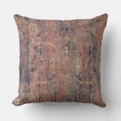 Coussin Vintage détendu Abstrait rouille orange (Recto)