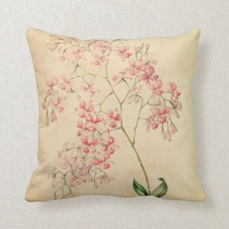 Coussin vintage d'orchidée