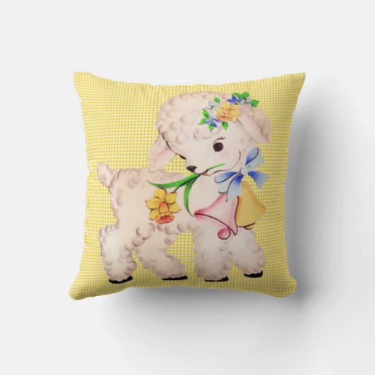 Coussin VINTAGE EASTER LAMB (Verso)