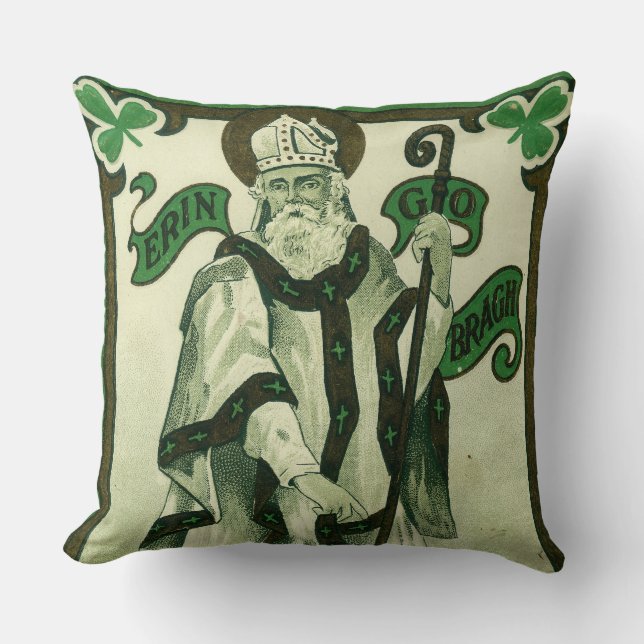 Coussin Vintage - Erin Go Bragh - St. Patrick's Greetings (Recto)