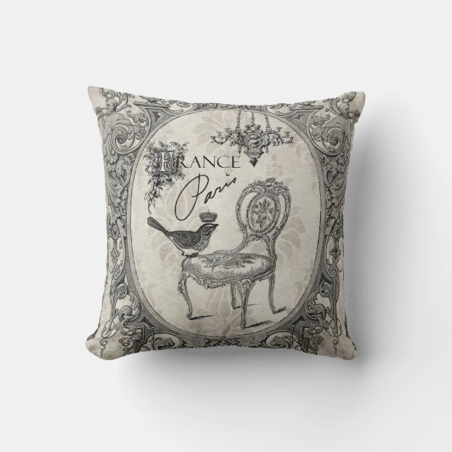 coussin vintage français (Recto)