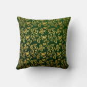 Coussin Vintage Gold & Green (Verso)