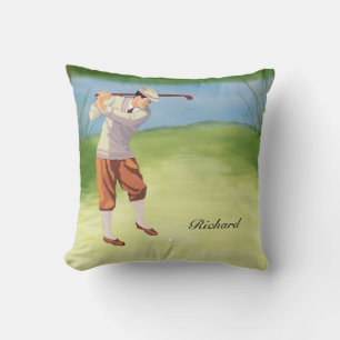 Coussin Vintage Golfer de Riverbank