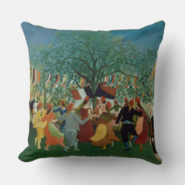 Coussin Vintage Henri Rousseau Centenaire de l'indépendanc (Recto)