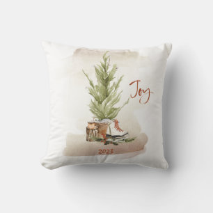 Coussin Vintage Joie Noël Fêtes