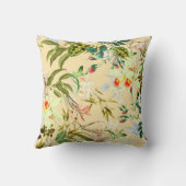 Coussin Vintage Moderne Fleur Tiger Jungle Tropical (Verso)