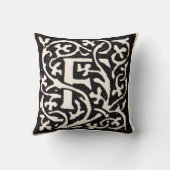Coussin Vintage Monogram F Art Nouveau Letter (Verso)