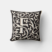 Coussin Vintage Monogram F Art Nouveau Letter (Recto)