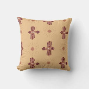 Coussin Vintage motif sans couture avec oiseaux créatifs e