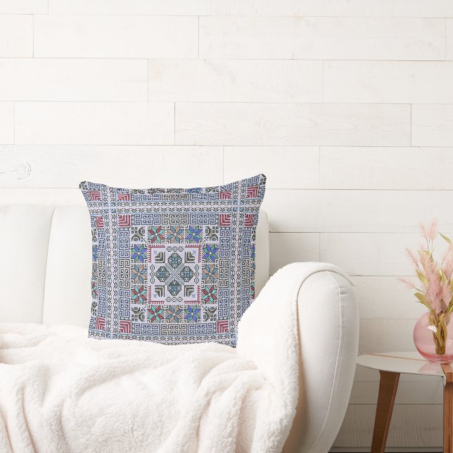 Coussin Vintage Motif Tatreez (Canapé)