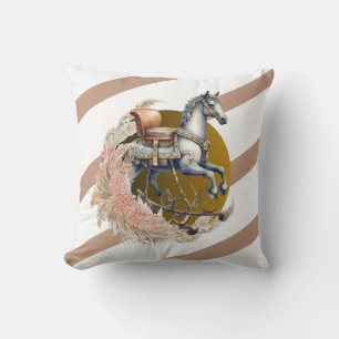Coussin Vintage Old West Rocking Horse Baby shower