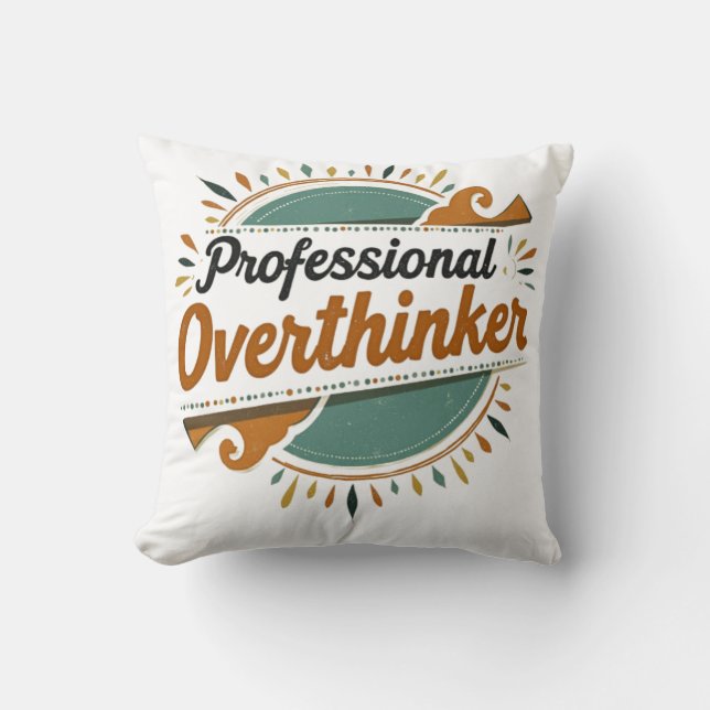 Coussin Vintage Overthinker (Recto)