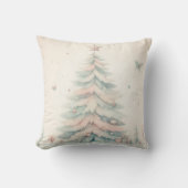 Coussin Vintage pâle Joyeux Noël (Recto)