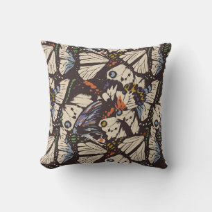 Coussin Vintage papillons surface motif. Coloré, t