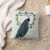 Coussin Vintage Peacock Mariage Anniversaire 40e 50e 60e (Couverture)