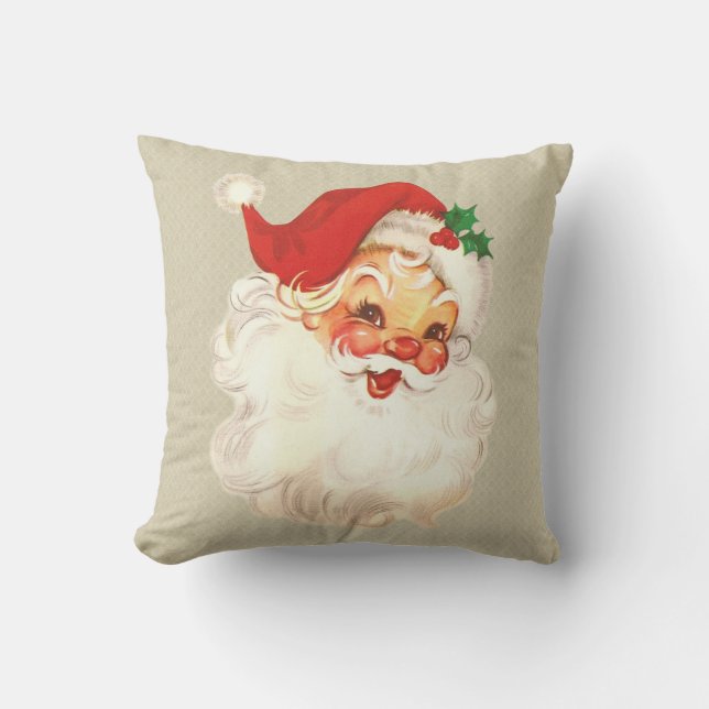 Coussin Vintage père Noël Face (Recto)