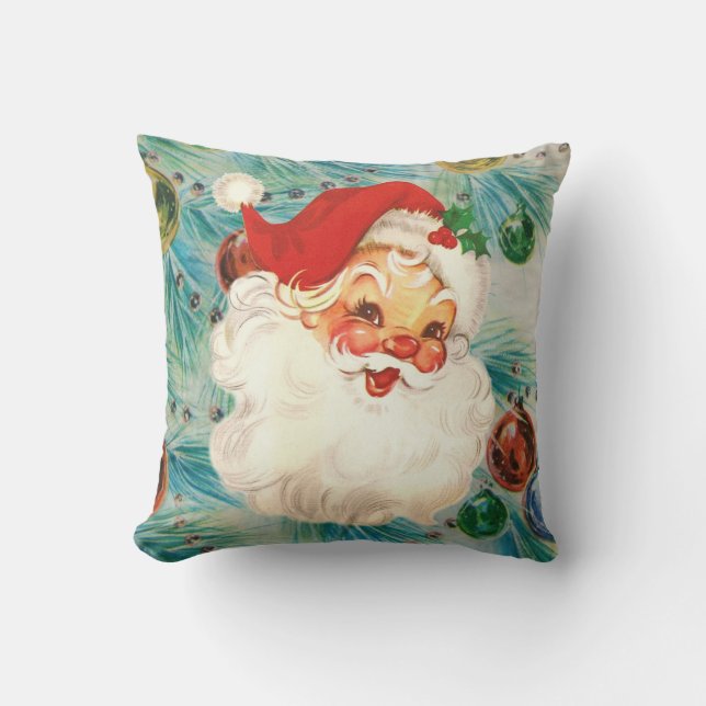 Coussin Vintage père Noël Face (Recto)