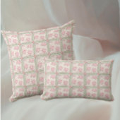 Coussin Vintage Pink Roses Patchwork
