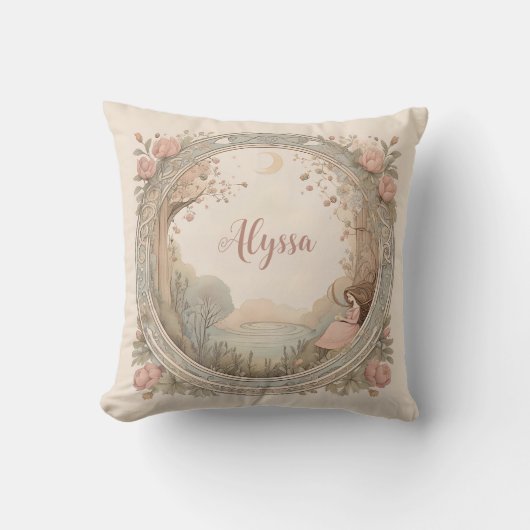 Coussin Vintage Rapunzel Fairytale (Recto)