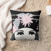 Coussin Vintage Roaring 20's Portrait Flapper Girl (Couverture)