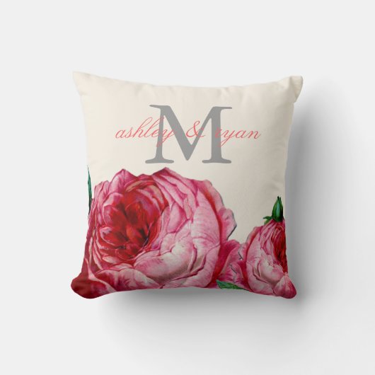 COUSSIN vintage ROSE FLORAL MONOGRAMME (Recto)