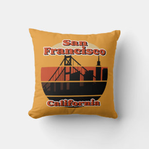 Coussin Vintage San Francisco Californie