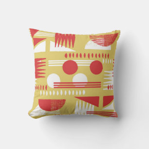 Coussin vintage sans fumée abstrait style moderne géomé