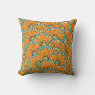 Coussin vintage seamless eastern pattern