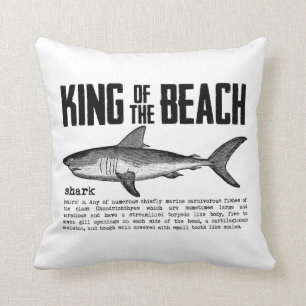 Coussin Vintage Shark Beach King