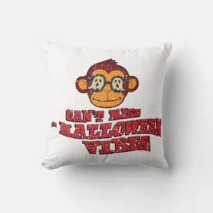 Coussin Vintage Singe Fantôme – N'ignorez pas la vidéo d'H