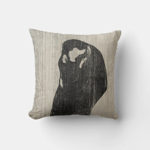 Coussin Vintage The Kiss IV par Edvard Munch Art Love