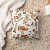 Coussin Vintage Toy Pattern Red/Gold ID783 (Couverture)