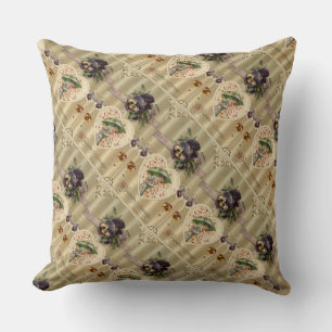 Coussin Vintage victorien Valentine's Day Throw Pillow