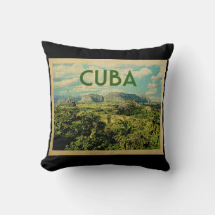 Coussin Vintage voyage du Cuba