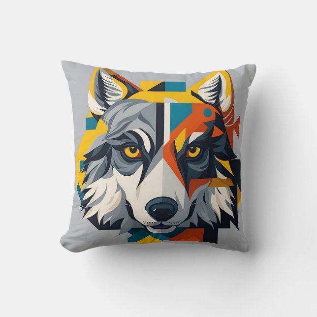 Coussin vintage wolf 3 (Recto)