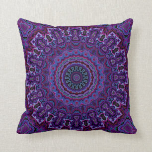 Coussin violet à l'air de velours Vintage en 2 dim