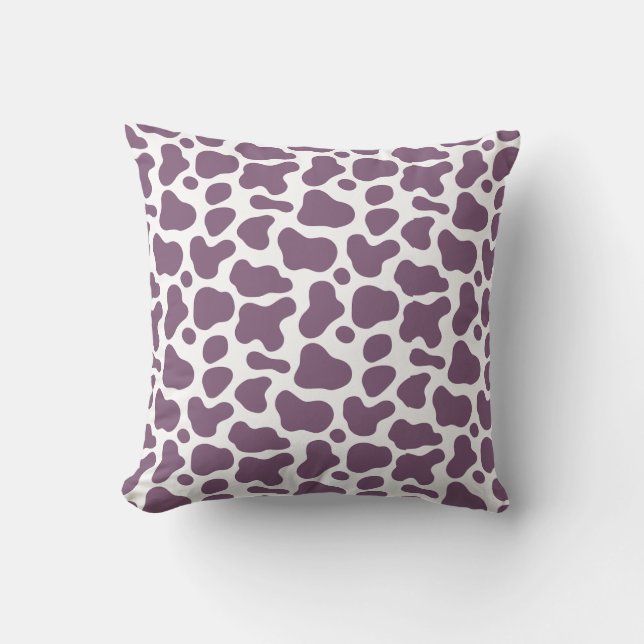 Coussin Violet Cow (Recto)