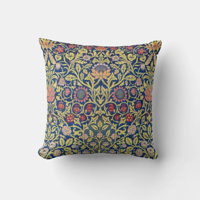 Coussin Violet et et Columbine, William Morris (Recto)
