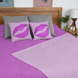 Coussin Violet Fille Ombre Lipstick Kiss