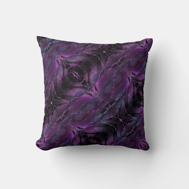 Coussin Violet foncé violet violet texture Abstraite de la (Recto)