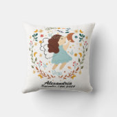 Coussin Virgo Baby Zodiac Nursery personnalisable (Verso)