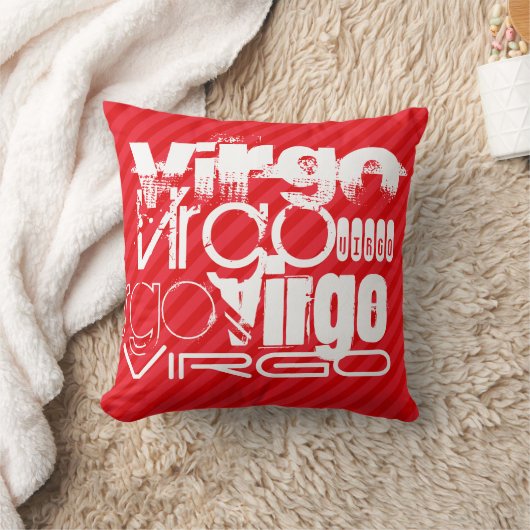 Coussin Virgo ; Scarlet Red Strips (Couverture)