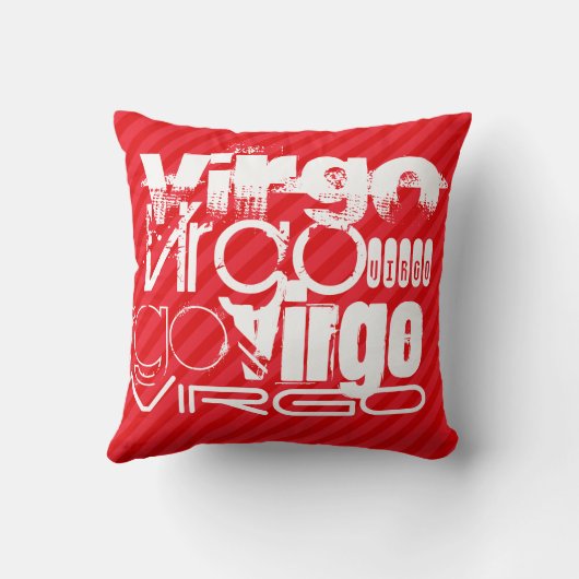 Coussin Virgo ; Scarlet Red Strips (Verso)