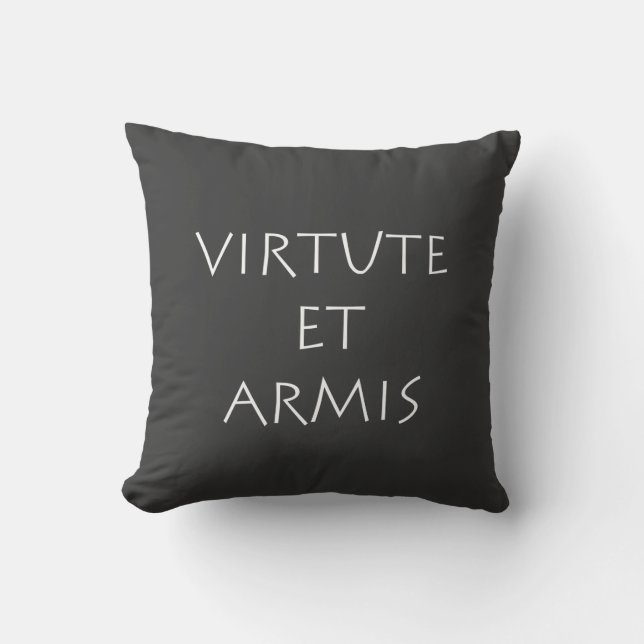 Coussin Virtute et armis (Recto)