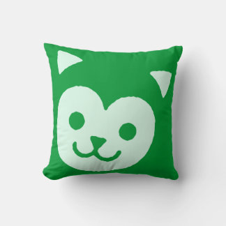 Coussin Visage de chat mignon kawaii