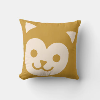Coussin Visage de chat mignon kawaii