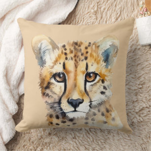 Coussin Visage de Cheetah